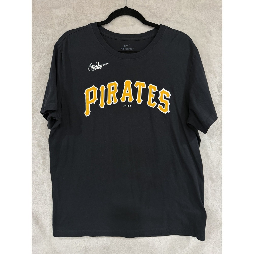 Pittsburgh Pirates Roberto Clemente Shirt Men's Large Black #21 The Nike Tee